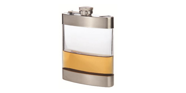 Clear Stainless Steel Flask