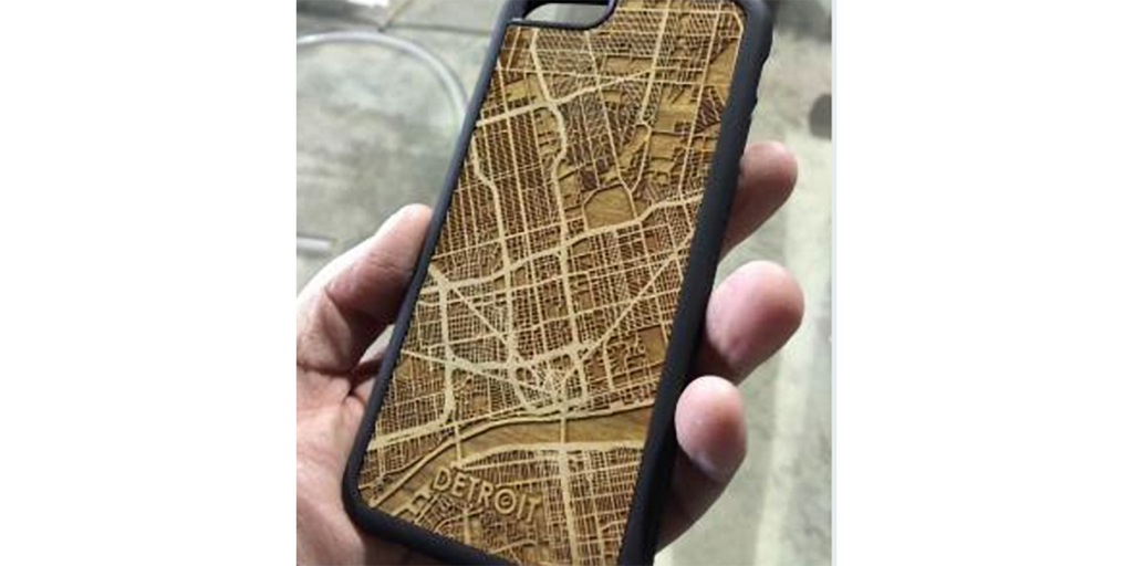 Etched Map iPhone Case